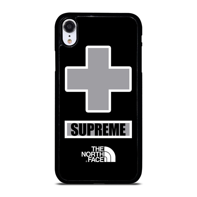 SUPREME X THE NORTH FACE GREY iPhone XR Case Cover