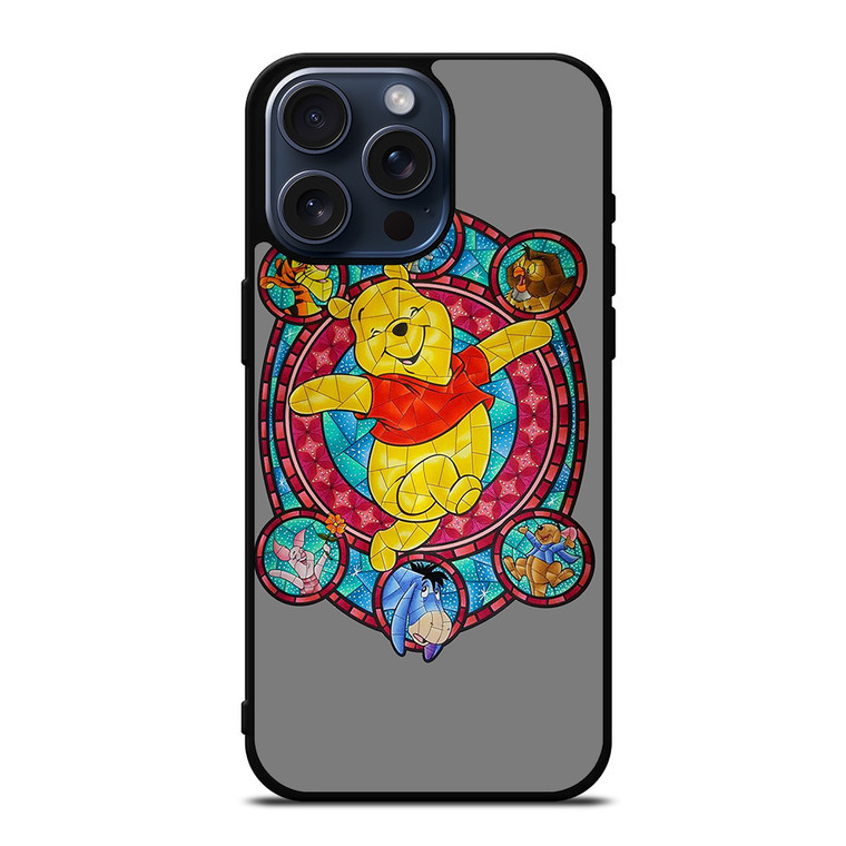 WINNIE THE POOH AND FRIENDS DISNEY MOZAIC ART iPhone 15 Pro Max Case Cover WINNIE THE POOH AND FRIENDS DISNEY MOZAIC ART iPhone 15 Pro Max Case Cover