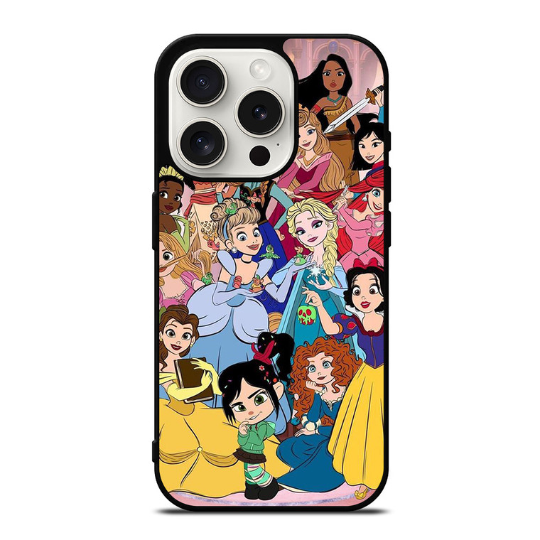 CARTOON DISNEY PRINCESS X VENELLOPE iPhone 15 Pro Case Cover
