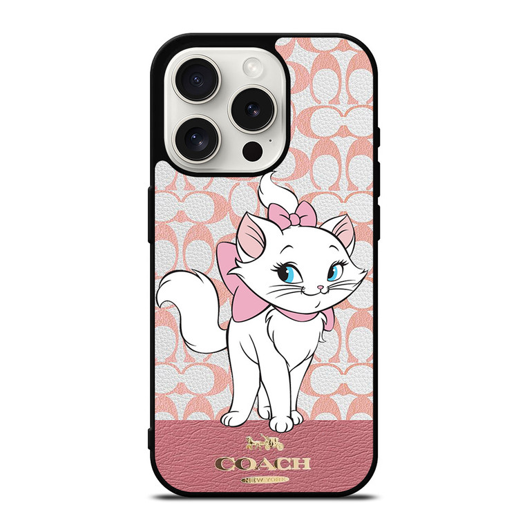 COACH NEW YORK LOGO ARISTOCAT MARIE DISNEY iPhone 15 Pro Case Cover