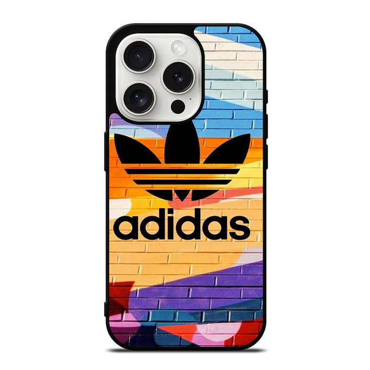 COLORFUL ICON ADIDAS LOGO iPhone 15 Pro Case Cover