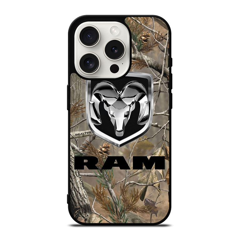 DODGE RAM TRUCK LOGO CAMO iPhone 15 Pro Case Cover