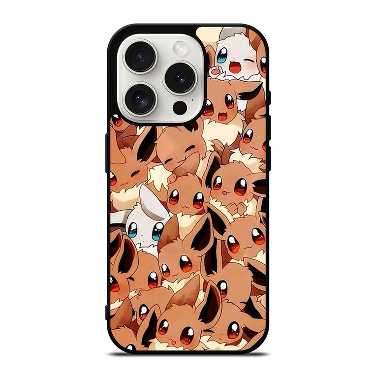 EEVEE POKEMON POCKET MONSTERS COLLAGE iPhone 15 Pro Case Cover