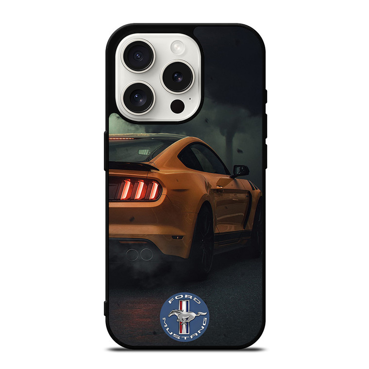FORD MUSTANG CAR YELLOW iPhone 15 Pro Case Cover
