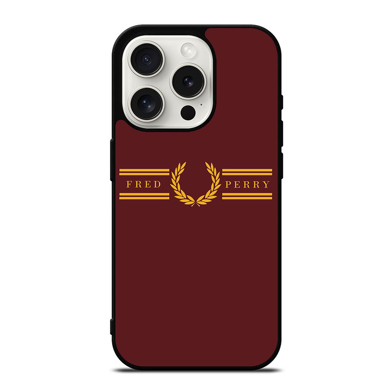 FRED PERRY LONDON LOGO iPhone 15 Pro Case Cover