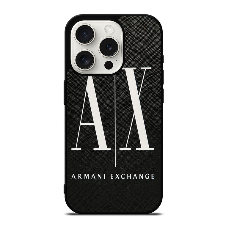 GIROGIO ARMANI LOGO EXCHANGE AX iPhone 15 Pro Case Cover