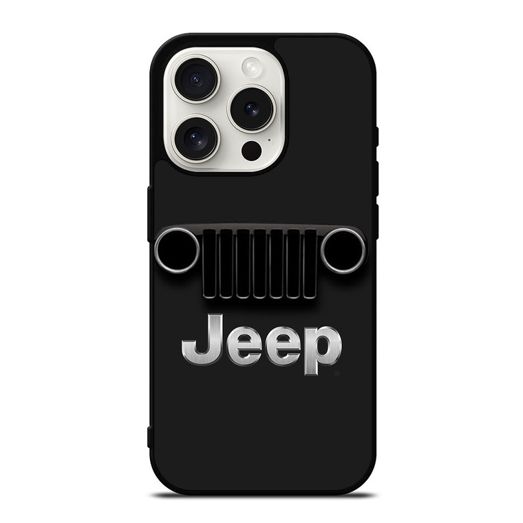 JEEP LOGO OFF ROAD CAR EMBLEM iPhone 15 Pro Case Cover