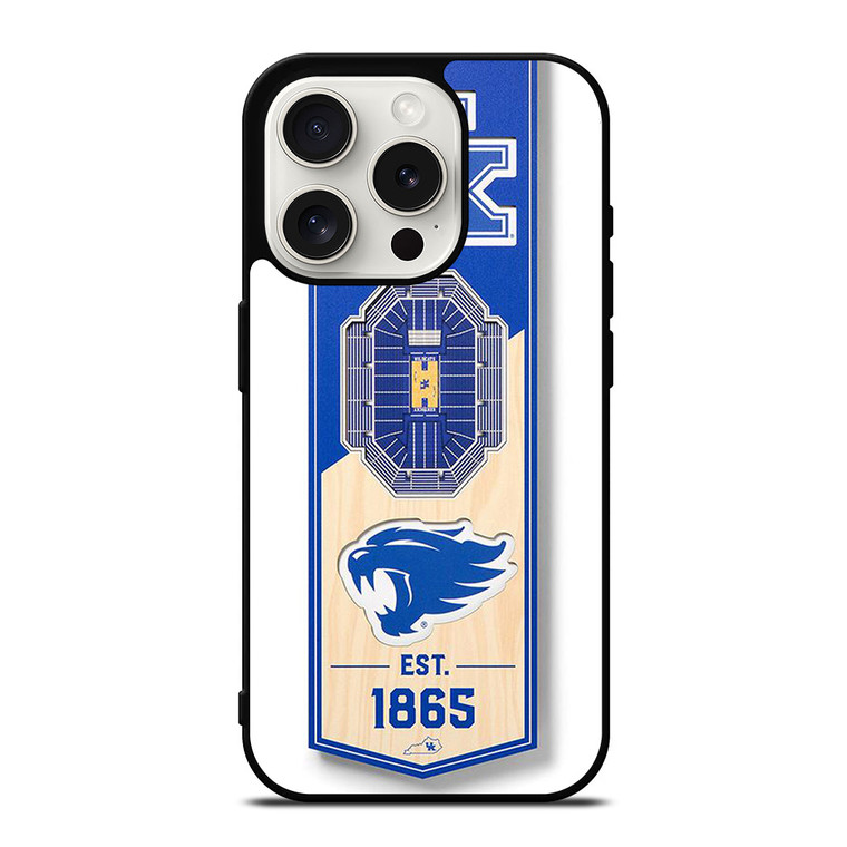 KENTUCKY WILD CATS UNIVERSITY BASKETBALL TEAM LOGO 1865 iPhone 15 Pro Case Cover