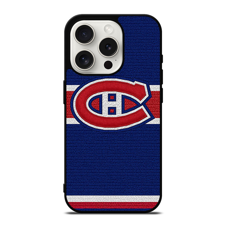 MONTREAL CANADIENS LOGO HOCKEY TEAM EMBORDERY iPhone 15 Pro Case Cover MONTREAL CANADIENS LOGO HOCKEY TEAM EMBORDERY iPhone 15 Pro Case Cover