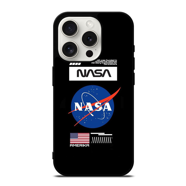 NASA AMERIKA LOGO iPhone 15 Pro Case Cover