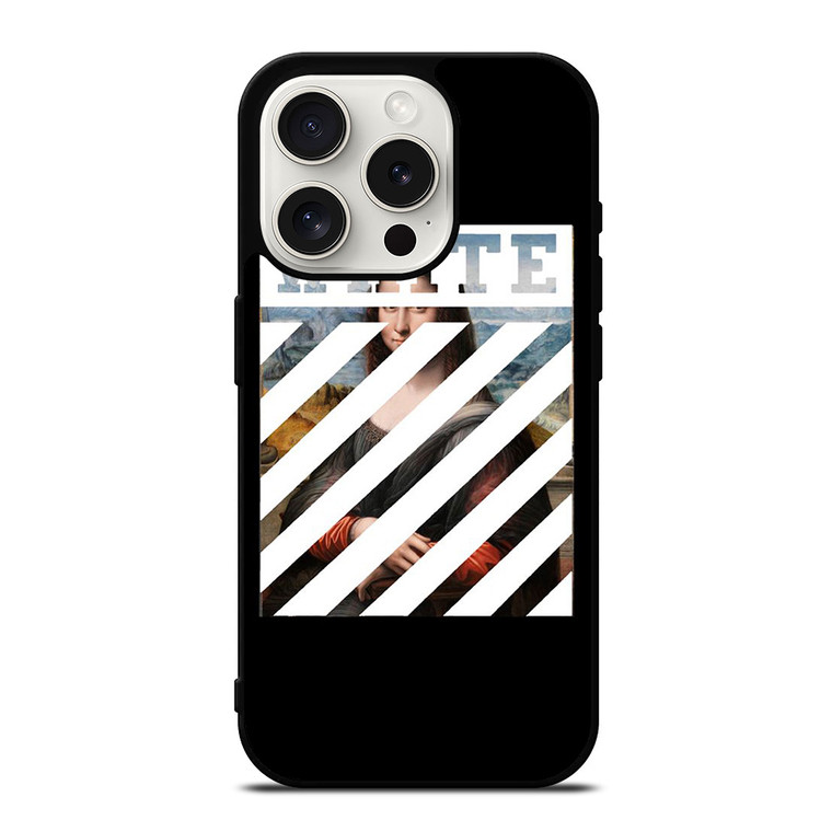 OFF WHITE LOGO MONALISA ICON iPhone 15 Pro Case Cover