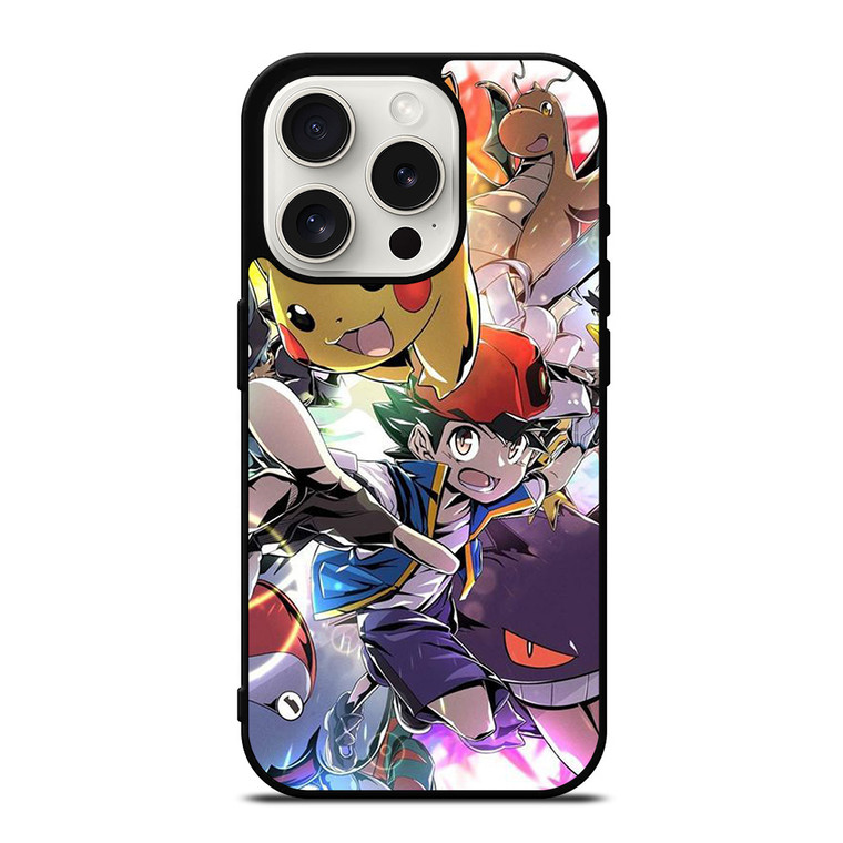 POKEMON POCKET MONSTERS CARTOON iPhone 15 Pro Case Cover