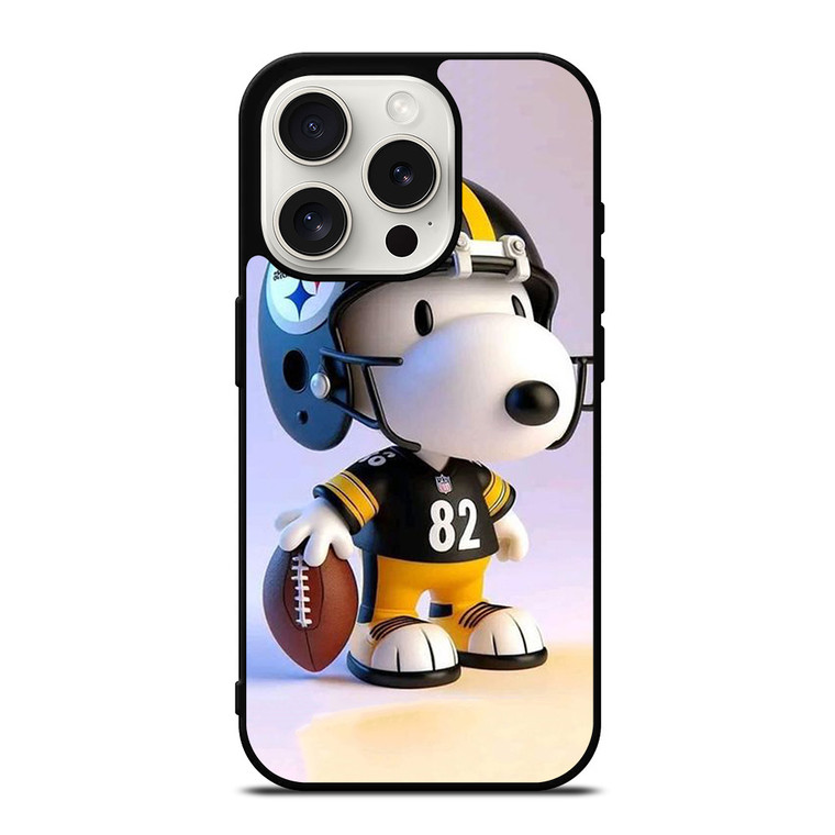 SNOOPY PITTSBURGH STEELERS FOOTBALL iPhone 15 Pro Case Cover