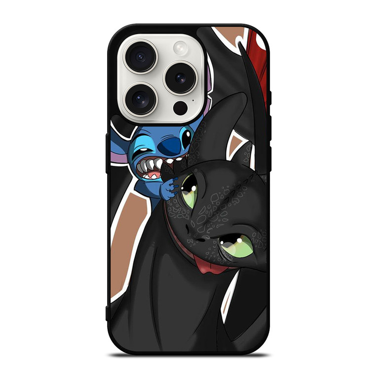 TOOTHLESS AND STITCH PLAY iPhone 15 Pro Case Cover