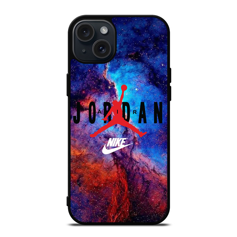 AIR JORDAN NIKE SHOES LOGO NEBULA iPhone 15 Plus Case Cover
