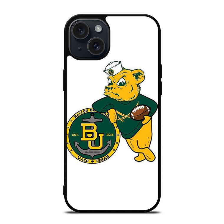 BAYLOR BEARS LOGO BASKETBALL UNIVERSITY TEAM ICON iPhone 15 Plus Case Cover