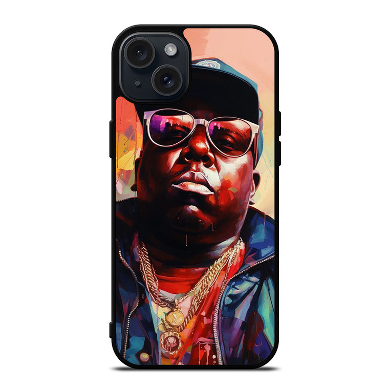 BIGGIE SMALL NOTORIOUS BIG RAPPER ART iPhone 15 Plus Case Cover