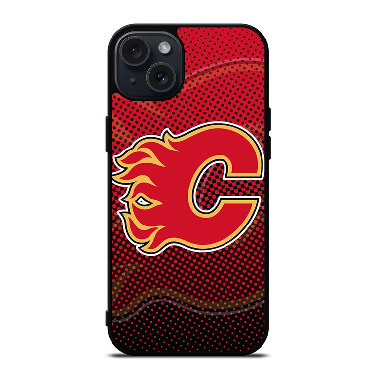 CALGARY FLAMES LOGO HOCKEY TEAM ICON iPhone 15 Plus Case Cover