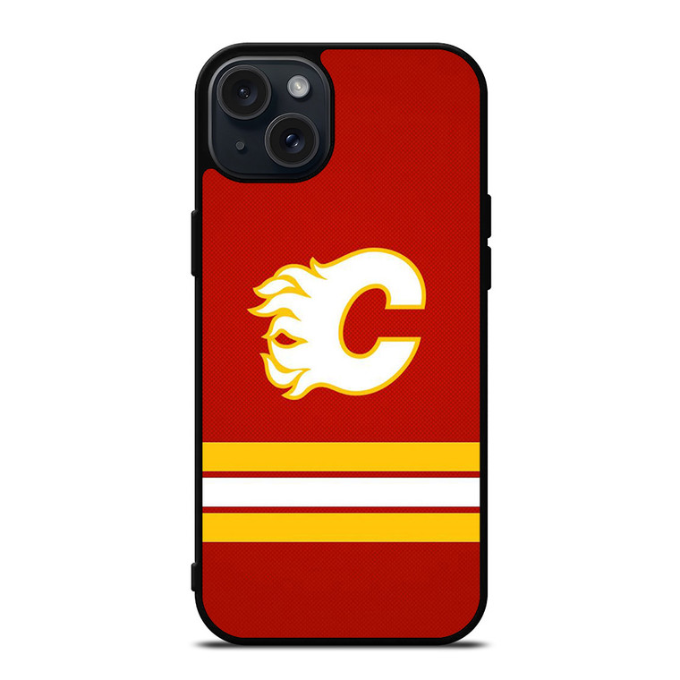 CALGARY FLAMES LOGO NHL HOCKEY TEAM ICON iPhone 15 Plus Case Cover