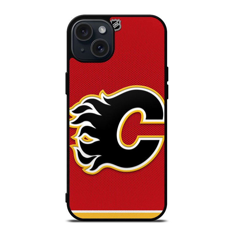 CALGARY FLAMES NHL HOCKEY TEAM LOGO iPhone 15 Plus Case Cover