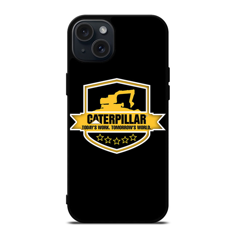 CATERPILLAR TRACTOR LOGO CAT ICON TODAY'S WORK iPhone 15 Plus Case Cover