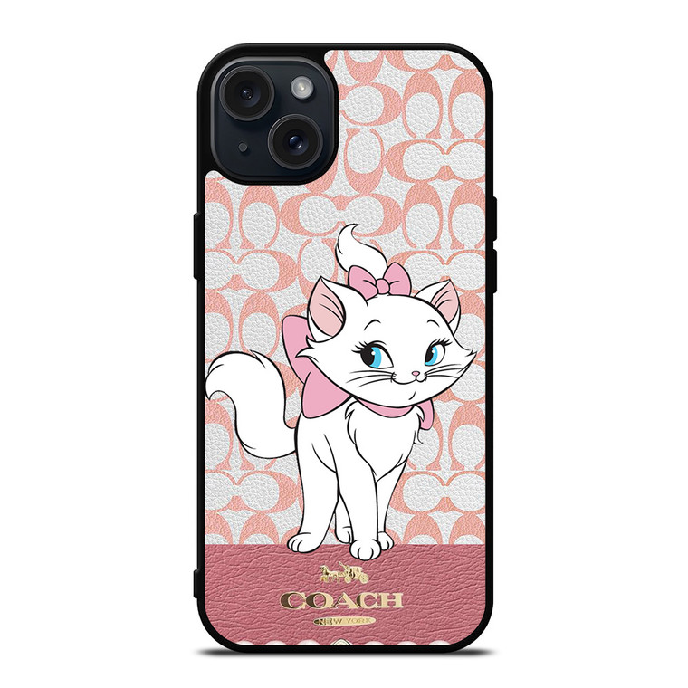 COACH NEW YORK LOGO ARISTOCAT MARIE DISNEY iPhone 15 Plus Case Cover