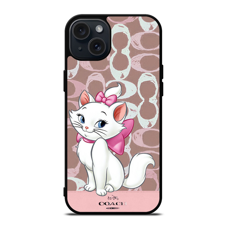 COACH NEW YORK LOGO MARIE ARISTOCAT DISNEY iPhone 15 Plus Case Cover