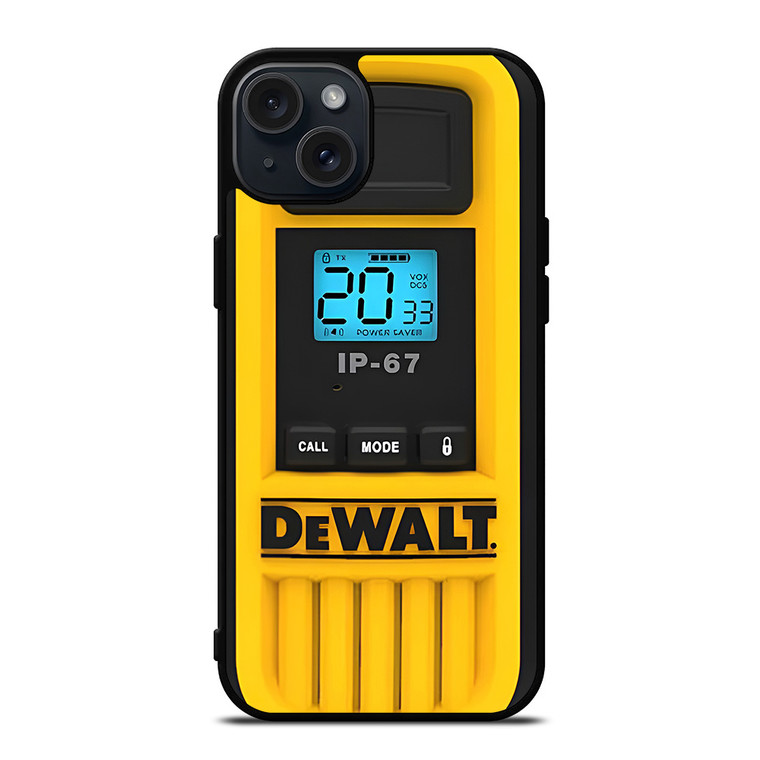 DEWALT TOOL LOGO HEAVY DUTY WALKIE TALKIE iPhone 15 Plus Case Cover