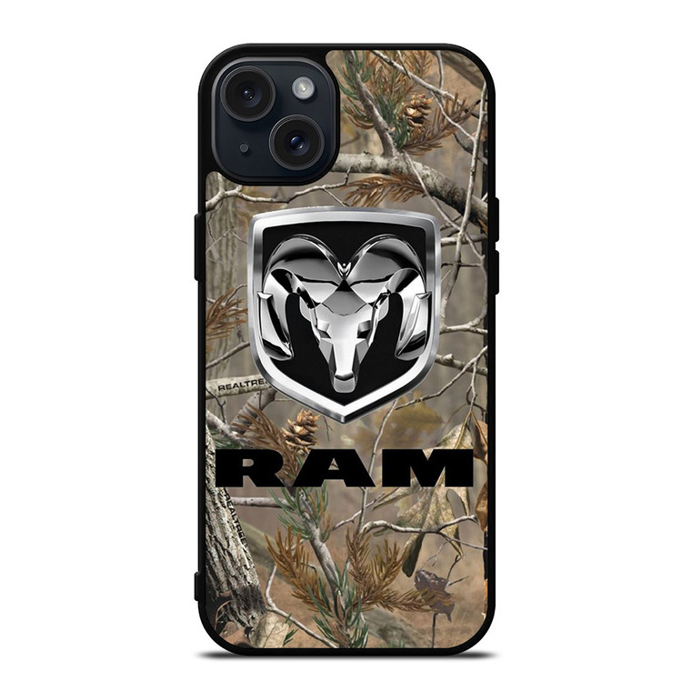 DODGE RAM TRUCK LOGO CAMO iPhone 15 Plus Case Cover