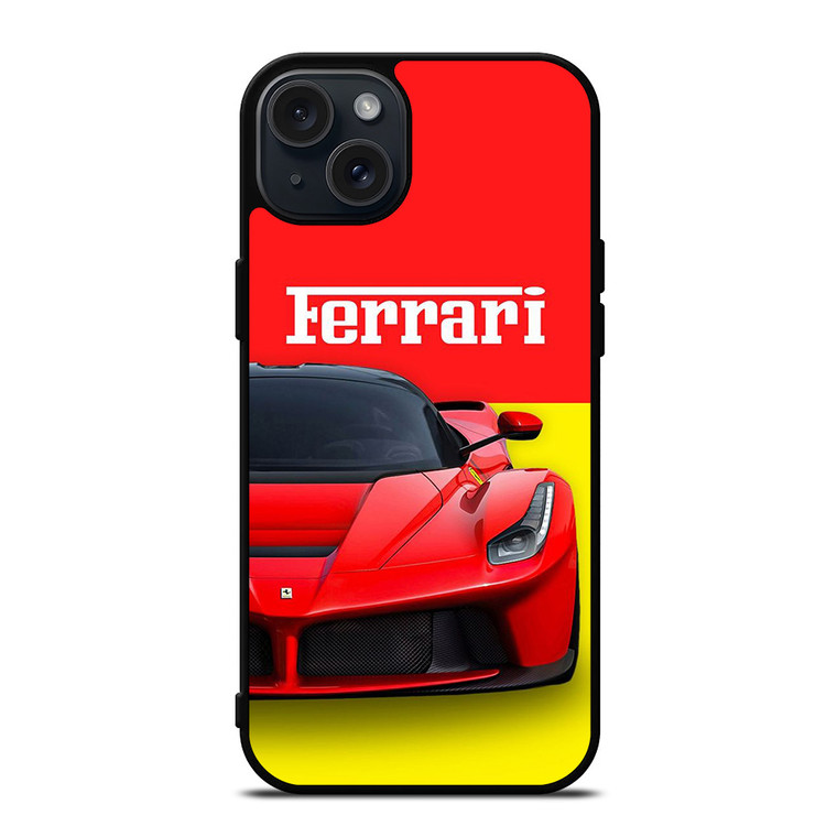 FERRARI LOGO RED CAR iPhone 15 Plus Case Cover