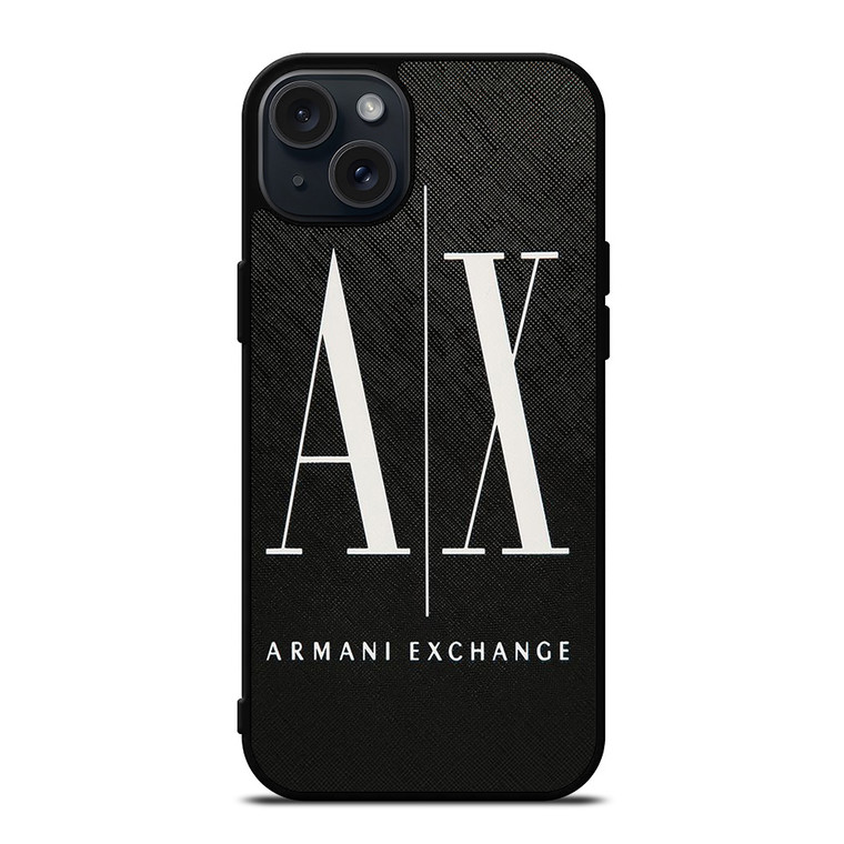 GIROGIO ARMANI LOGO EXCHANGE AX iPhone 15 Plus Case Cover