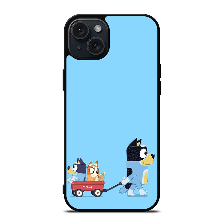 HEELERS FAMILY BLUEY CARTOON iPhone 15 Plus Case Cover