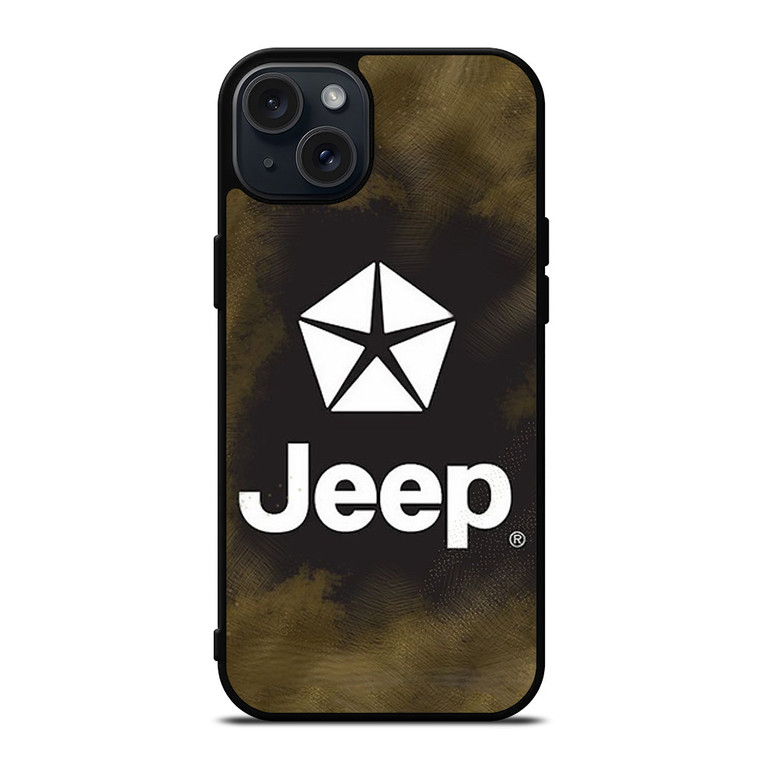 JEEP LOGO OFF ROAD CAR ICON iPhone 15 Plus Case Cover