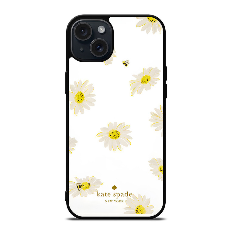 KATE SPADE NEW YORK LOGO SUN FLOWERS ICON iPhone 15 Plus Case Cover