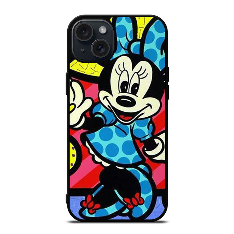 MINNIE MOUSE ROMERO BRITTO ART iPhone 15 Plus Case Cover