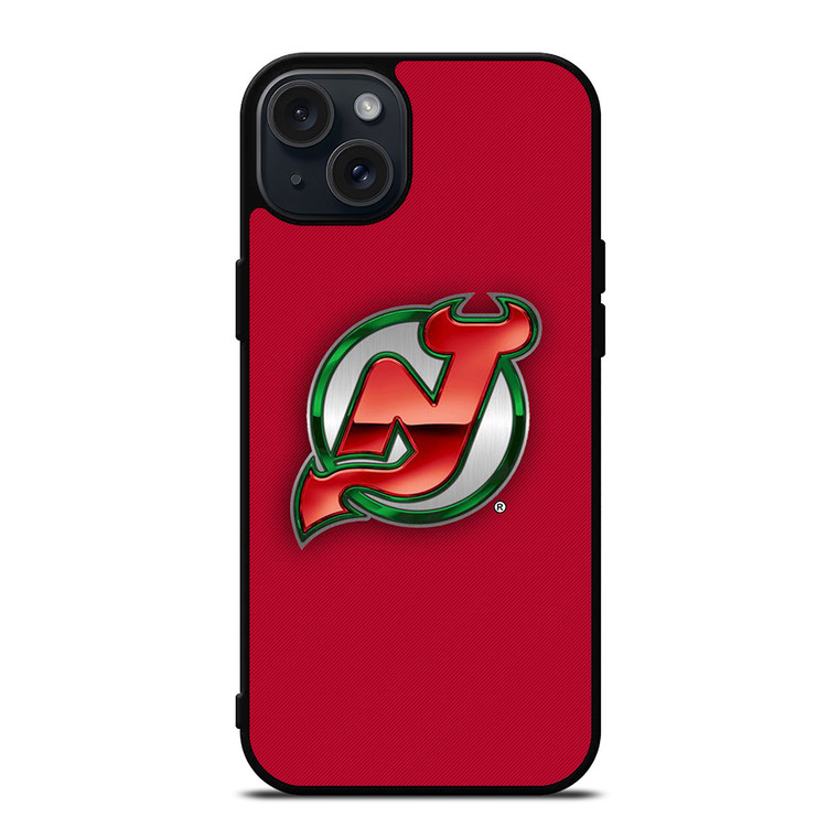 NEW JERSEY DEVILS HOCKEY TEAM LOGO iPhone 15 Plus Case Cover
