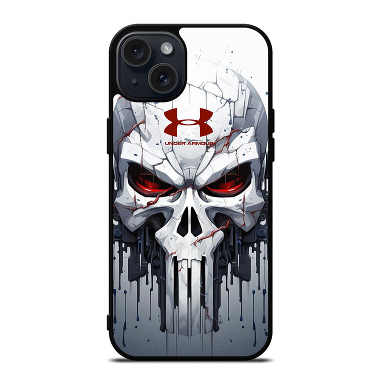 PUNISHER MARVEL UNDER ARMOUR LOGO iPhone 15 Plus Case Cover