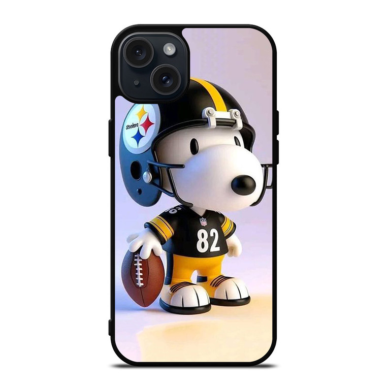 SNOOPY PITTSBURGH STEELERS FOOTBALL iPhone 15 Plus Case Cover