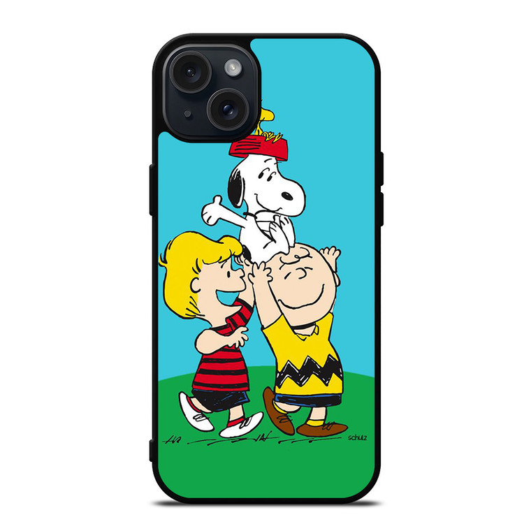 SNOOPY THE PEANUTS AND GANK iPhone 15 Plus Case Cover