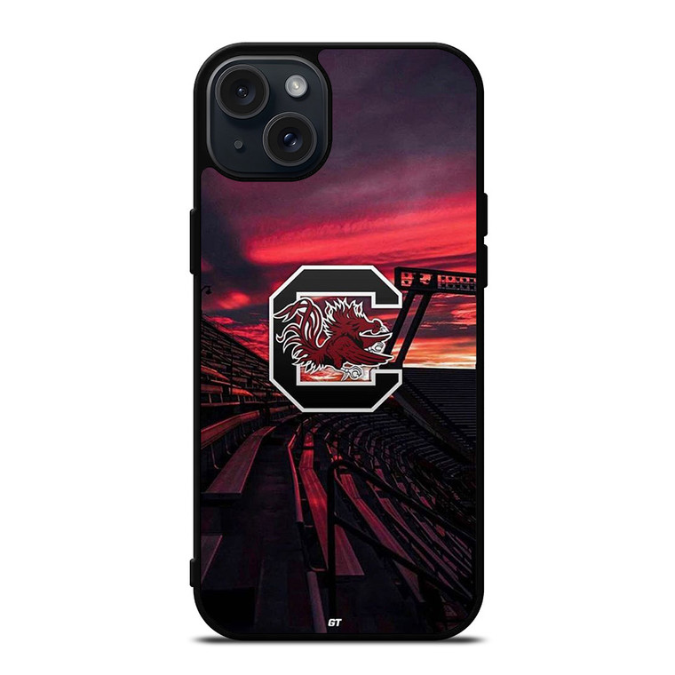 SOUTH CAROLINA GAMECOCKS FOOTBALL UNIVERSITY LOGO iPhone 15 Plus Case Cover