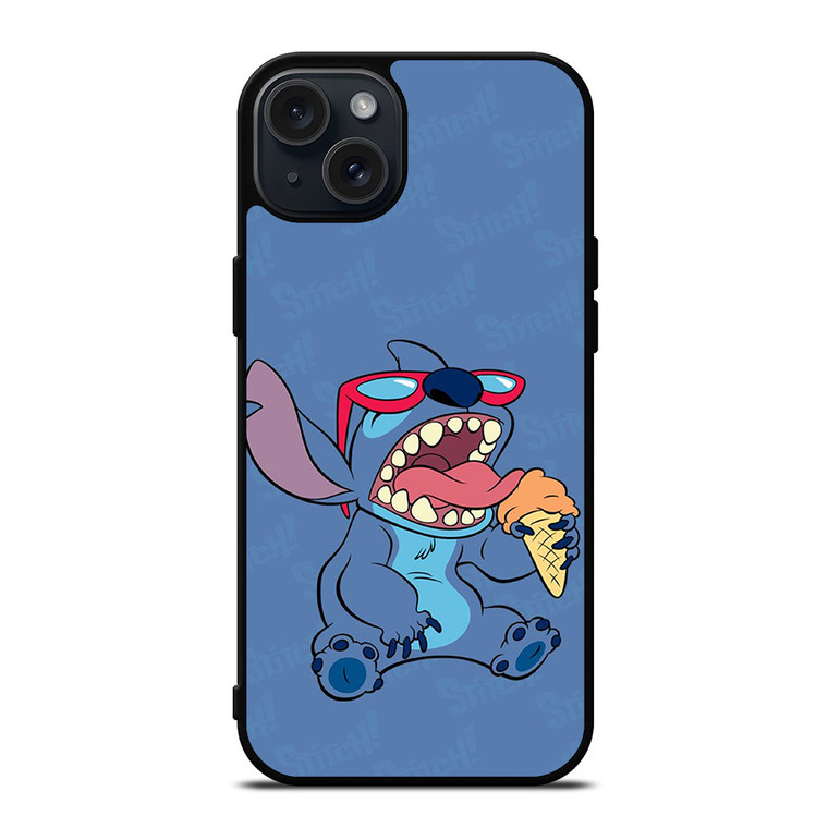 STITCH DISNEY CARTOON ICE CREAM iPhone 15 Plus Case Cover STITCH DISNEY CARTOON ICE CREAM iPhone 15 Plus Case Cover