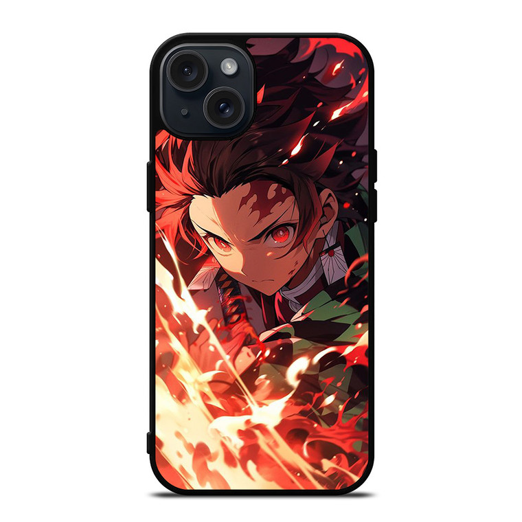 TANJIRO KAMADO DEMON SLAYER ANIME iPhone 15 Plus Case Cover
