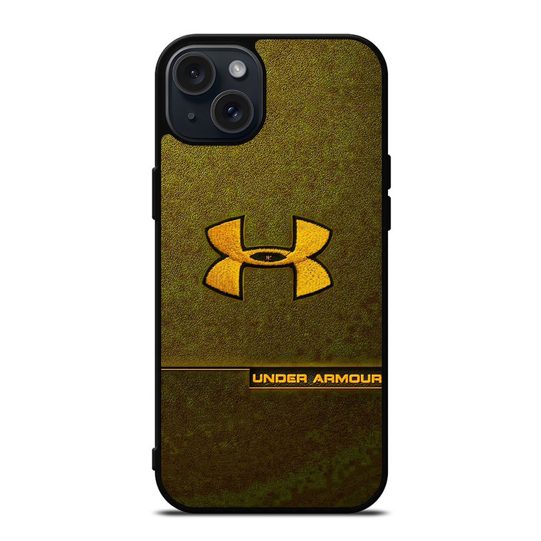 UNDER ARMOUR LOGO EMBROIDERY YELLOW iPhone 15 Plus Case Cover
