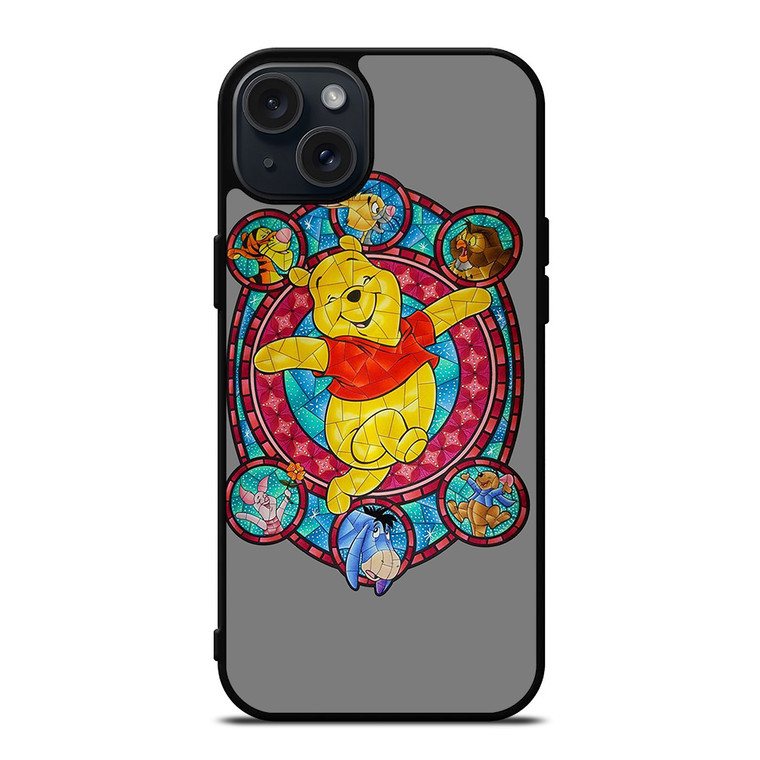 WINNIE THE POOH AND FRIENDS DISNEY MOZAIC ART iPhone 15 Plus Case Cover WINNIE THE POOH AND FRIENDS DISNEY MOZAIC ART iPhone 15 Plus Case Cover