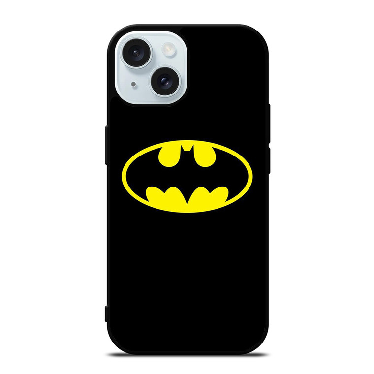 BATMAN CLASSIC RETRO LOGO DC SUPERHERO iPhone 15 Case Cover
