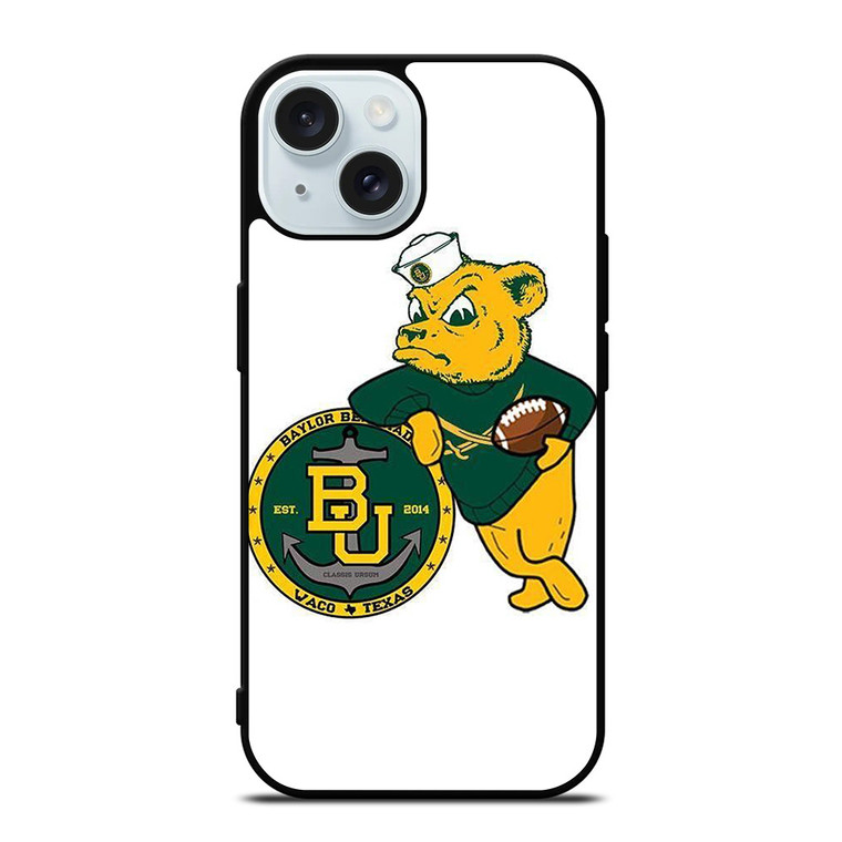 BAYLOR BEARS LOGO BASKETBALL UNIVERSITY TEAM ICON iPhone 15 Case Cover
