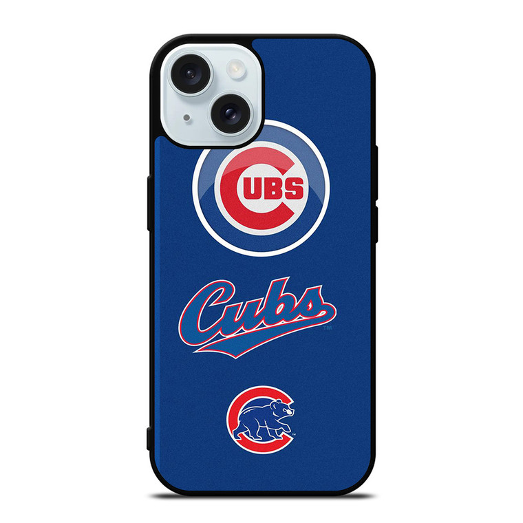 CHICAGO CUBS ICON BASEBALL TEAM LOGO iPhone 15 Case Cover