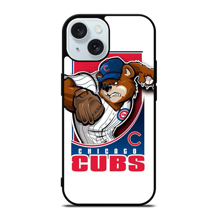 CHICAGO CUBS LOGO BASEBALL TEAM ICON iPhone 15 Case Cover
