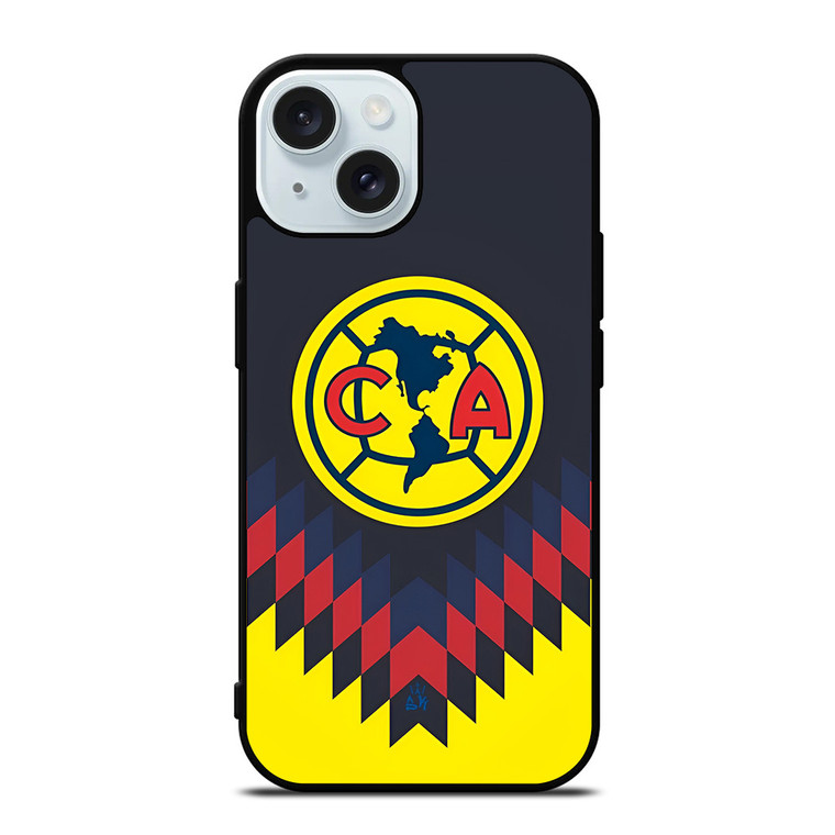 CLUB AMERICA MEXICO AZULCREMA AGUILAZ LOGO iPhone 15 Case Cover