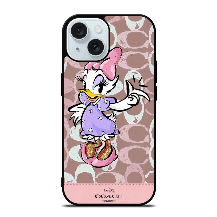 COACH NEW YORK DAISY DUCK DISNEY iPhone 15 Case Cover